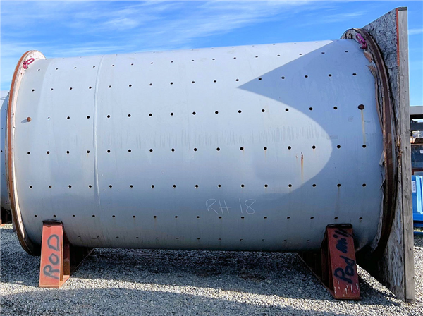 Unused Outotec 2.7m X 4.1m (8.6' X 13.5') Rod Mill, 450 Hp (336 Kw) Motor)